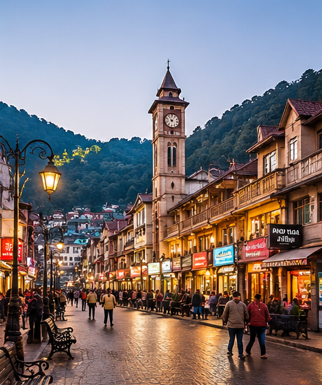 Delhi to Mussoorie Tempo Traveller Rental