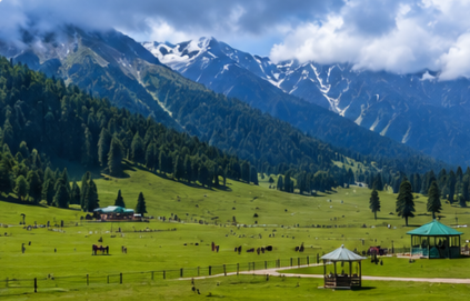 Delhi to Pahalgam Tempo Traveller Rental