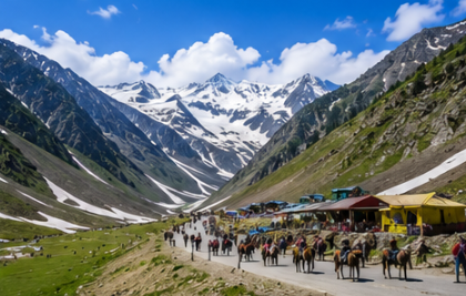 Delhi to Pahalgam Tempo Traveller Rental