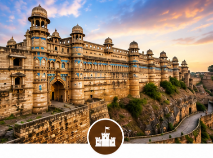 Delhi to Gwalior Tempo Traveller Rental