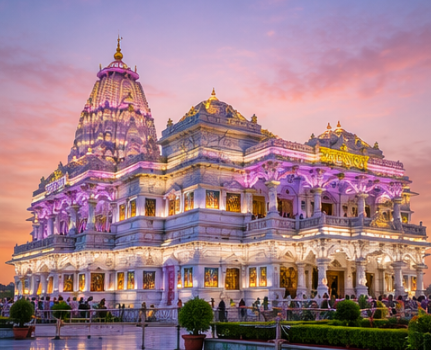 Delhi to Vrindavan Tempo Traveller Rental