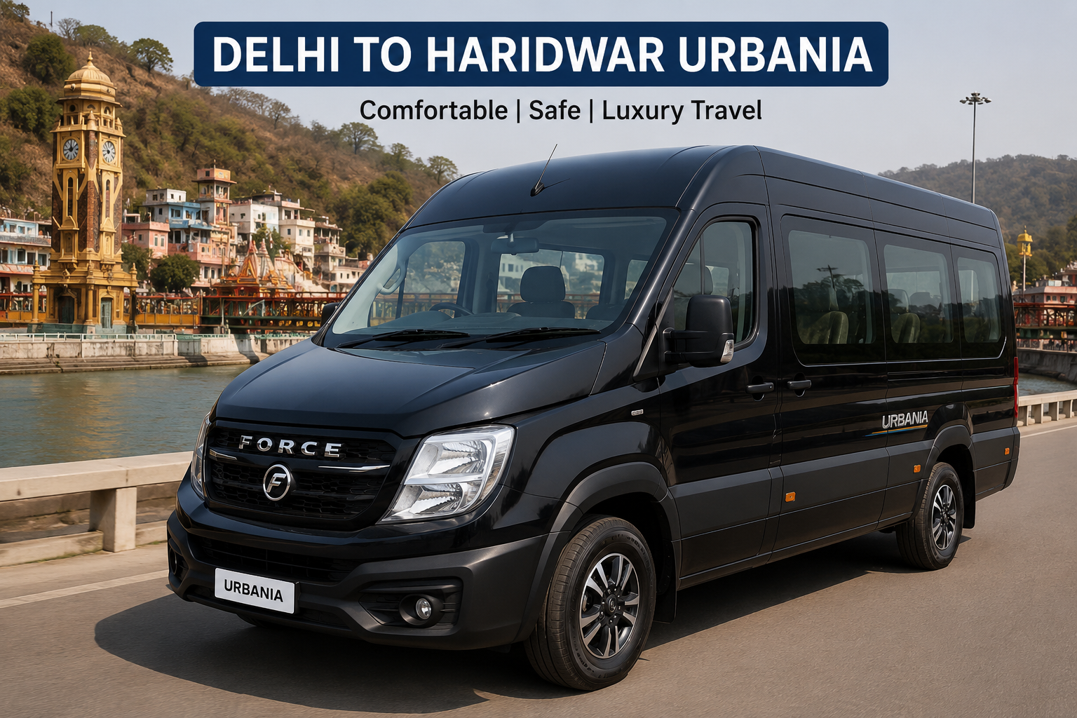Delhi to Haridwar Force Urbania Rental