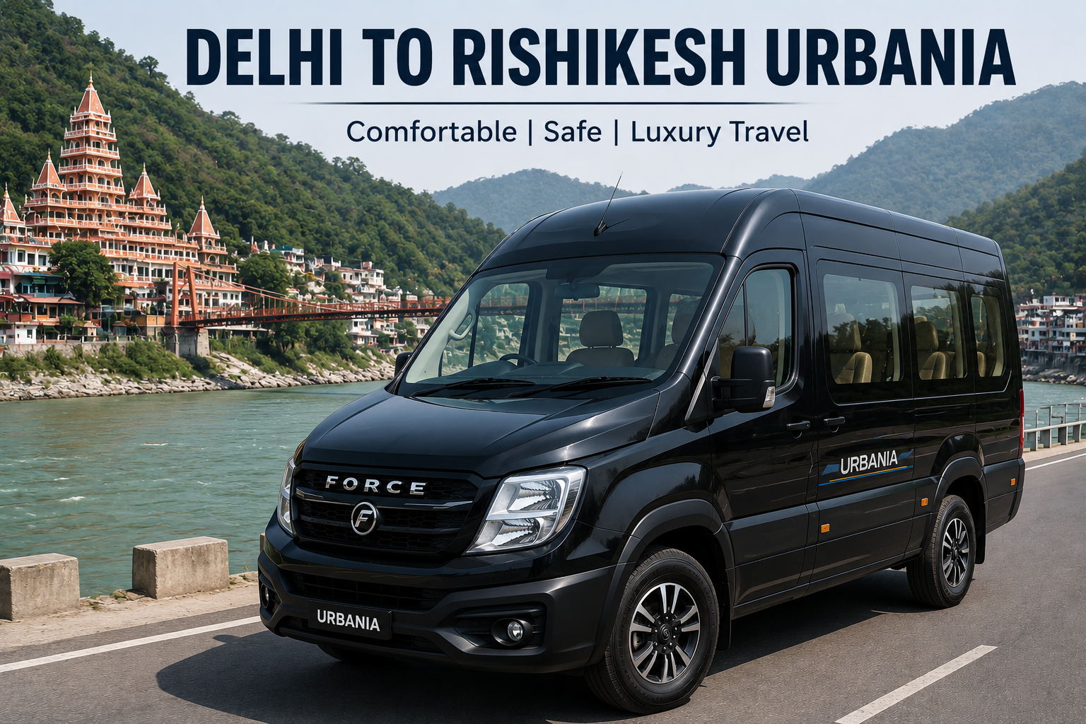 Delhi to Rishikesh Force Urbania Rental